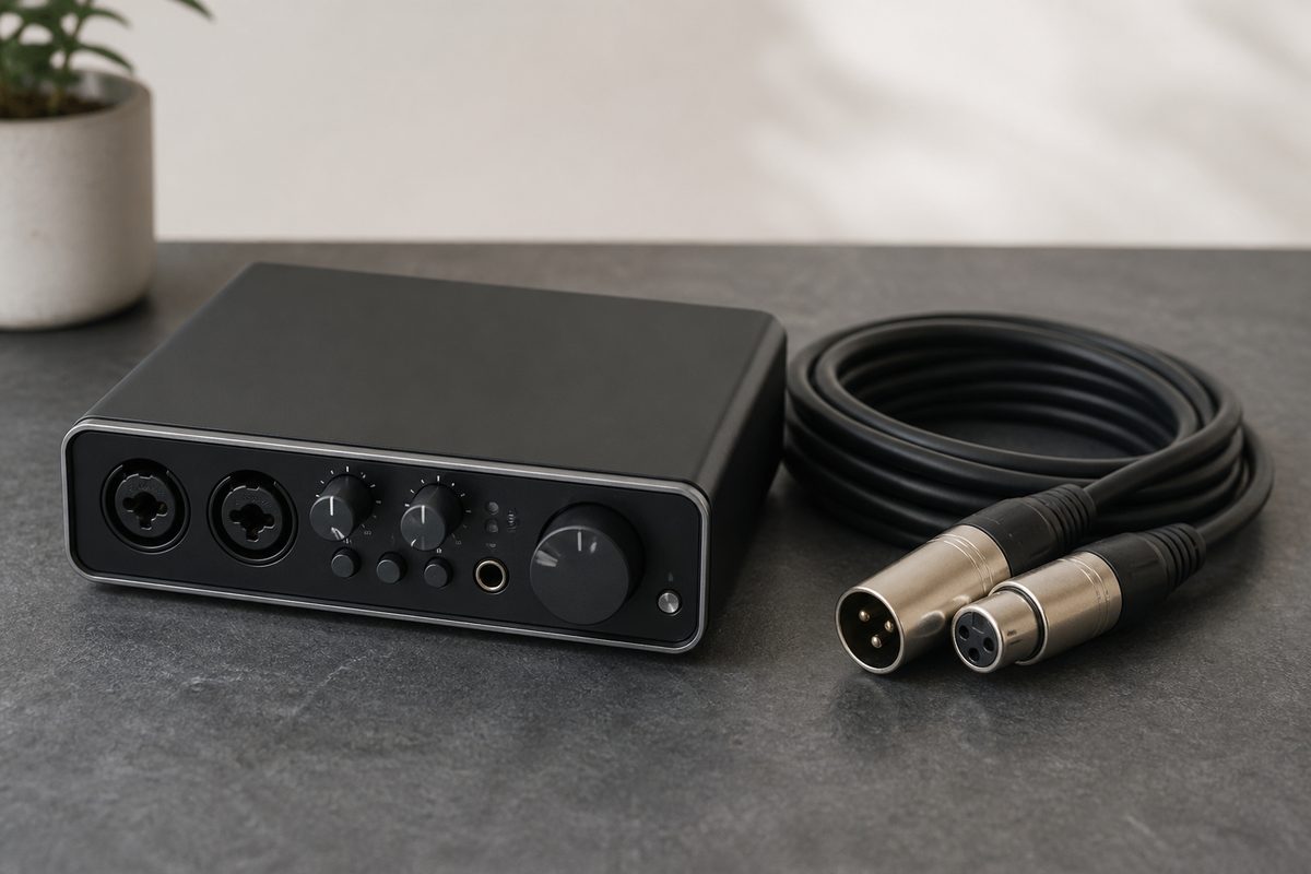 Compact USB interface for call-in desks
